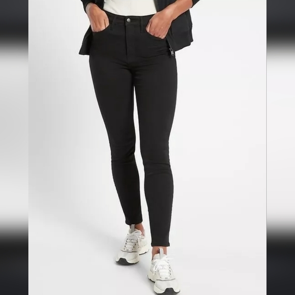 Athleta Denim - Athleta Flex Ultra Skinny Black Jeans With Pockets